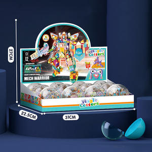 Modelo de Robot 12 en 1, Juguete de Plástico Colorido, Pequeño, para Construir, Cápsula de 75 mm, Ladrillo para Niños - Product Image 5