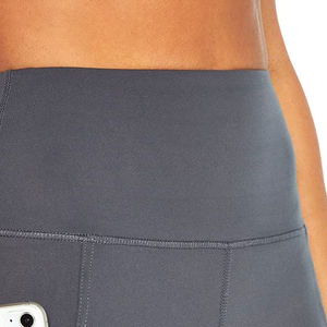 Pantalones cortos de motorista de cintura alta para hombres y mujeres de secado rápido Fitness y ropa informal de tela de lona de punto - Product Image 6