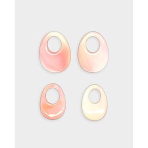 Queen Conch Shell Agogo Shaped <b>Loose</b> <b>Beads</b> for Jewelry Making-White Coral & Bone - Product Image 1