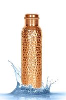 Bouteilles en cuivre pur au design unique, écologiques, couleur personnalisable, pour fêtes, vente en gros, exportateur Inde, prix de gros