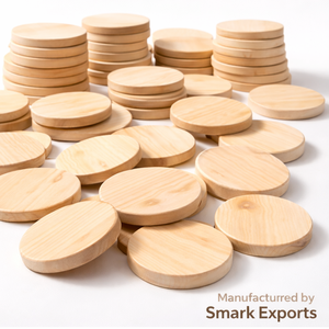 Bases de Madera de Pino Cruda Sin Acabado, Suministros de Madera Natural Lisa para Manualidades, Fabricación a Granel, Decoración Navideña para Pared - Product Image 6