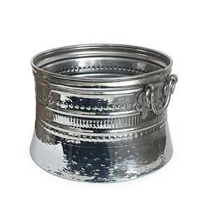 Cuenco de Espuma de Cobre Martillado a Mano con Asas de Latón de 20-25-30 cm, Cuenco Decorativo Color Níquel para Baños y Cocinas - Product Image 2