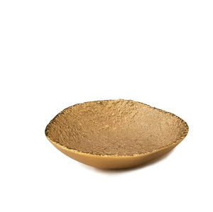 Plato de servicio de metal dorado decorativo de nuevo diseño, vajilla, aperitivos - Product Image 1