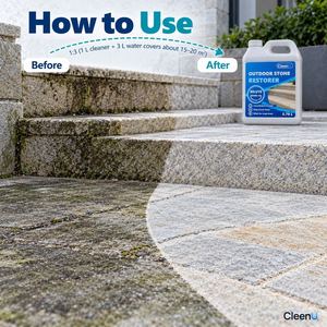 Detergente e Restaurante Concentrato per Pietre da Esterno, 1 Gallone, Senza Acidi, per Patio in Pietra, Granito, Arenaria, OEM, Ingrosso - Product Image 4