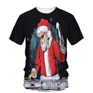 Venta al por mayor de camisetas de Navidad de algodón transpirable personalizadas al por mayor de camisetas de Navidad para niños - Product Image 6