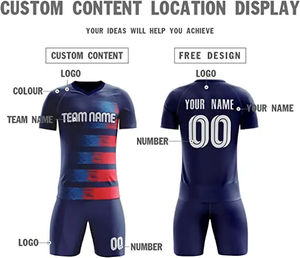 2024 dernière conception Football uniforme ensemble nouveauté nom de l'équipe hommes Football sport Football uniformes à vendre - Product Image 3