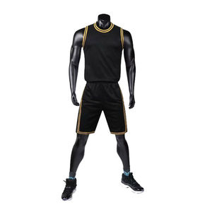 Uniforme de basket-ball unisexe sur mesure maillot de sport pour adultes 100% polyester ensembles respirants à séchage rapide avec impression de logo personnalisée - Product Image 2