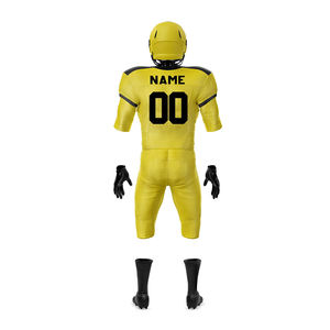 Uniformes de football américain en polyester imprimé par sublimation du nom et du numéro de l'équipe avec une conception et une taille personnalisées - Product Image 4