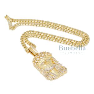 Hip Hop Iced Out Plata de Ley 925 Notorious B.I.G. 14K Chapado en oro Diamante Moissanite Jesus Fine Pendant Jewelry - Product Image 3