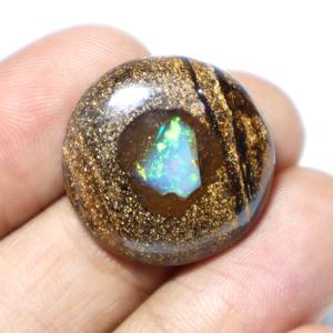 โอปอลคาร์โบชองธรรมชาติจากออสเตรเลียหินอัญมณีทรงหลวมทำเครื่องประดับอัญมณีคุณภาพสูง - Product Image 5