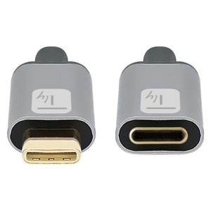 Cable de alimentación USB-C ICOC MUSB322 CMF 010 100 W, negro y gris, 1 m - Product Image 3