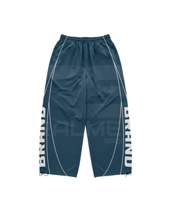 ชุดวอร์มกันลม พิมพ์ลายโลโก้ กางเกงมีเชือกผูก และเสื้อฮู้ดดี้ แจ็คเก็ต 100% ไนลอน ชุดวอร์มกันลม - Product Image 6