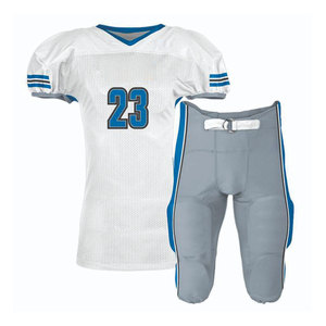 Ensemble de maillots de football à manches courtes sublimés personnalisés, respirant, léger, séchage rapide, tissu 100% polyester, entraînement - Product Image 3