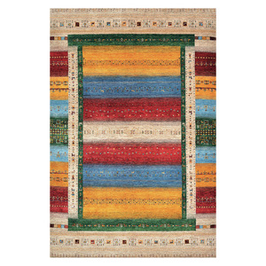 Tapis de salon moderne abstrait rouge bordeaux imprimé numériquement, lavable en machine, en chenille, antidérapant, vente en gros RUGS DEPOT LXDP-0697 - Product Image 1