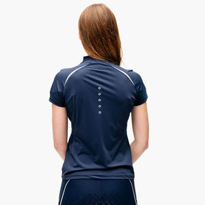 Chemise d'équitation pour femmes, haut d'équitation, coupe ajustée, extensible, manches longues, vêtements de performance pour l'entraînement, l'école d'équitation et les compétitions - Product Image 4