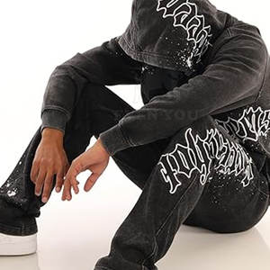 Pantalon de jogging à imprimé en relief, coupe confortable, tissu doux, décontracté, pour la mode, vente en gros à prix abordable - Product Image 6