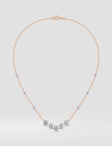 Collier tennis en diamant de laboratoire personnalisable pour femmes, vente en gros pour les fêtes ou les occasions spéciales, avec chaîne personnalisée en or 18 carats - Product Image 1