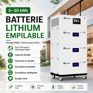 Batterie Lithium LiFePO4 48V Empilable Tout-en-un 8000+ Cycles BMS Intelligent pour Sauvegarde Domicile <span class=keywords><strong>et</strong></span> Support d'Installation Afrique - Product Image 1
