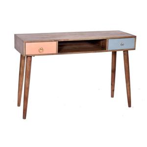Table console en bois au design élégant Construction durable et rangement sur grande étagère Parfait pour la décoration intérieure et l'organisation - Product Image 1
