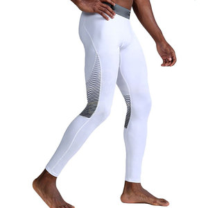 Leggings MMA légers pour hommes en Spandex/Polyester, séchage rapide, respirants, longueur intégrale, taille élastique confortable, vente en gros en ligne - Product Image 4