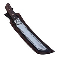 Couteau Tanto en acier au carbone fait à la main gravure à l'acide sur lame manche en Micarta gaine en cuir fantaisie couteau utilitaire de survie en plein air