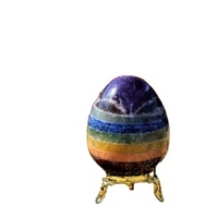 Venta al por mayor, proveedor indio, cristales de piedra natural, piedras preciosas curativas, ágata, Arco Iris, piedra lunar, alto, llamativo huevo Yoni a la venta