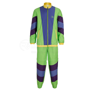 Ensemble de survêtement streetwear 2 pièces personnalisé pour homme, avec sweat à capuche zippé et pantalon de jogging, en polyester respirant, coupe-vent avec doublure polaire et élastique - Product Image 5