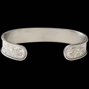 Brazalete de Plata Personalizado de Molly, Estilo Dixie Western, Talla 6x0.5 - Product Image 1