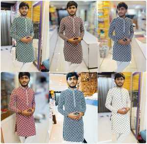 Elegante Kurta festivo para hombres, ropa de boda y fiesta, vestido tradicional indio, ropa de fiesta, traje étnico con detalles hechos a mano en 2025 - Product Image 6