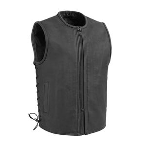 Gilet d'hiver décontracté pour hommes en cuir respirant de haute qualité pour une utilisation en moto en plein air Service OEM personnalisé disponible - Product Image 5