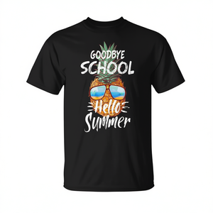 Adiós escuela, bienvenido verano, camiseta con diseño del último día de clases - Product Image 2