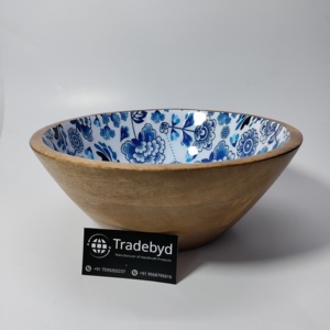 Elegante vajilla de madera de acacia hecha a mano y ensaladera con opción de logotipo personalizado Ideal para compradores al por mayor - Product Image 5