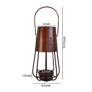 Vente chaude croix-anneau bougie lanterne luxe minimaliste or brossé pour la décoration de la maison pour Noël autres occasions expédiées - Product Image 2