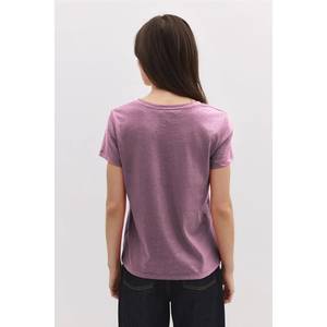 T-shirt décontracté pour femme - Doux, 100% coton, manches longues - Product Image 3