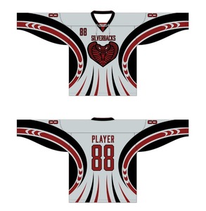 Uniforme de Hockey Sublimado con Cuello con Cordones, Personalizado y Profesional, Camisetas de Hockey sobre Hielo para Jóvenes - Product Image 6