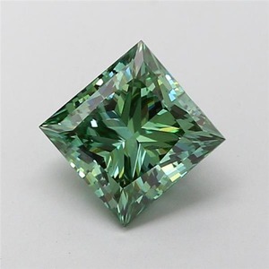 Princesse 2.00ct Fancy Vivid Green VS1 pour la fabrication de bijoux Diamant de laboratoire cultivé en vrac - Product Image 6