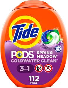 Paquete de Tide PODS con Aroma a Prado Primaveral, 112 Unidades, Detergente Concentrado para Ropa, Quitamanchas y Protector del Color - Product Image 3