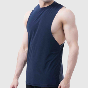 Chaleco de gimnasio de algodón personalizado de la mejor calidad para hombre, camiseta sin mangas de entrenamiento de punto de estilo informal, venta al por mayor a bajo precio - Product Image 5