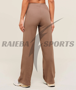 Pantalon de survêtement évasé haut de gamme et tendance pour hommes et femmes, léger, coupe ajustée ou ample, style droit, style urbain, dentelle - Product Image 3