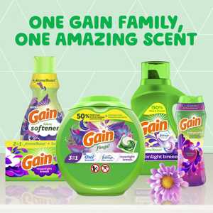 Gain Detergente líquido para ropa, Moonlight Breeze Scent, 154 FlOz, 107 Cargas - Product Image 4