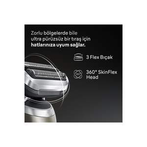 Rasoir électrique doré étanche IPX7 pour homme, autonomie de 60 minutes, tondeuse de précision, utilisation humide/sèche, conception sans fil - Product Image 6