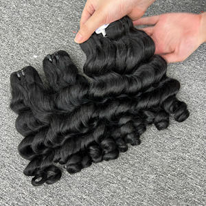 Extensions de Cheveux Humains Naturels Bouclés Non Transformés, Blond, Droite, Double Alignement des Cuticules, 100% Extensions de Cheveux Bruts, Vente en Gros - Product Image 1