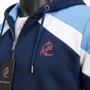 Sweat à capuche streetwear avec impression sérigraphique, logo personnalisé, vente en gros, sweats à capuche pour hommes, OEM, fermeture éclair tendance, 100% coton uni - Product Image 5