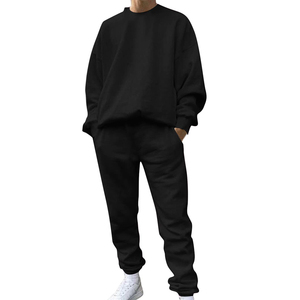 Survêtement unisexe de sport pour hommes grande taille automne emballage personnalisé ensemble de jogging 2 pièces pantalon respirant dernière conception - Product Image 1