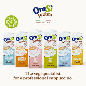 Boisson à base d'amandes OraSi Barista pour professionnels, 1 litre, 12 unités, durée de conservation de 420 jours - Product Image 6