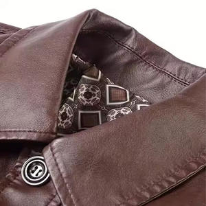 Chaqueta de Cuero de Alta Calidad para Hombre en Venta al por Mayor, Chaqueta de Cuero Ajustada, Estilo Casual Urbano para Hombre - Product Image 6