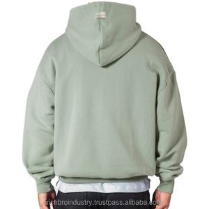 เสื้อฮู้ดแบบสวมหัวสำหรับผู้ชายเสื้อมีฮู้ดแบบวินเทจมีน้ำหนักสูงพิมพ์โลโก้ได้ตามต้องการ - Product Image 5