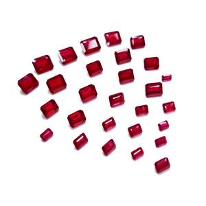 Rubíes Naturales de Bangkok Calibrados, Corte Octogonal Esmeralda, Sueltos para Joyería, Disponibles en Rojo, Amarillo, Verde, Azul y Rosa - Product Image 3