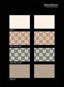 Carreaux muraux en céramique émaillée brillante 300x450mm personnalisés 12x18 pouces parquet populaire coloré 30x45cm carreaux muraux en céramique émaillée - Product Image 2