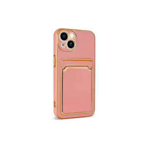 Funda Protectora de Silicona Color Oro Rosa Premium JoieCreatif para iPhone 13, Funda Tipo Cartera Resistente a Golpes - Product Image 3